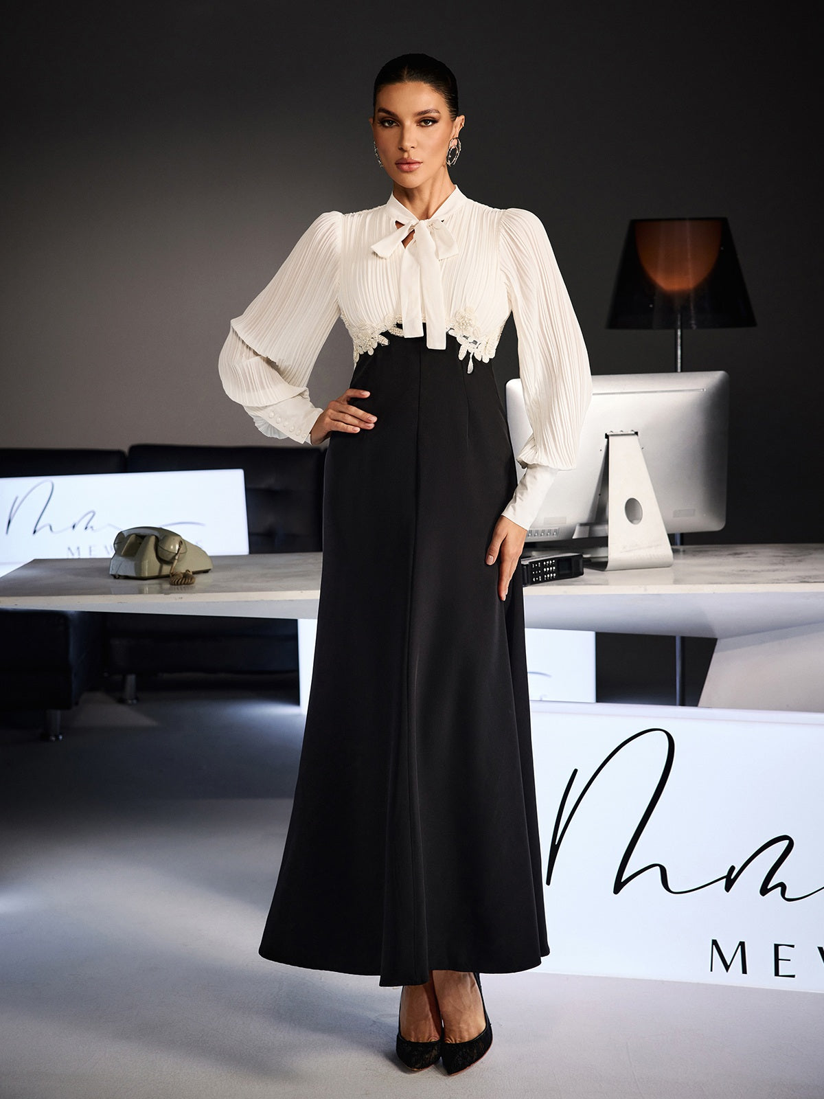 knee length dresses for ladies All Tied Up Midi Dress main image 1