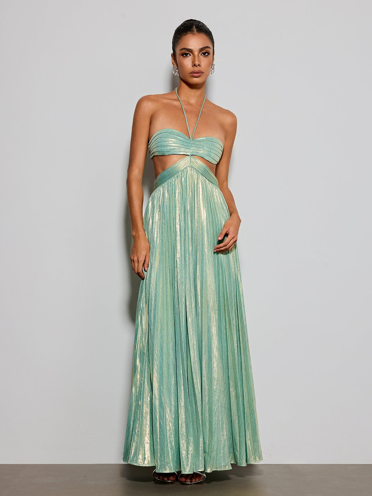 teal metallic dress Prom Dress Style #32932