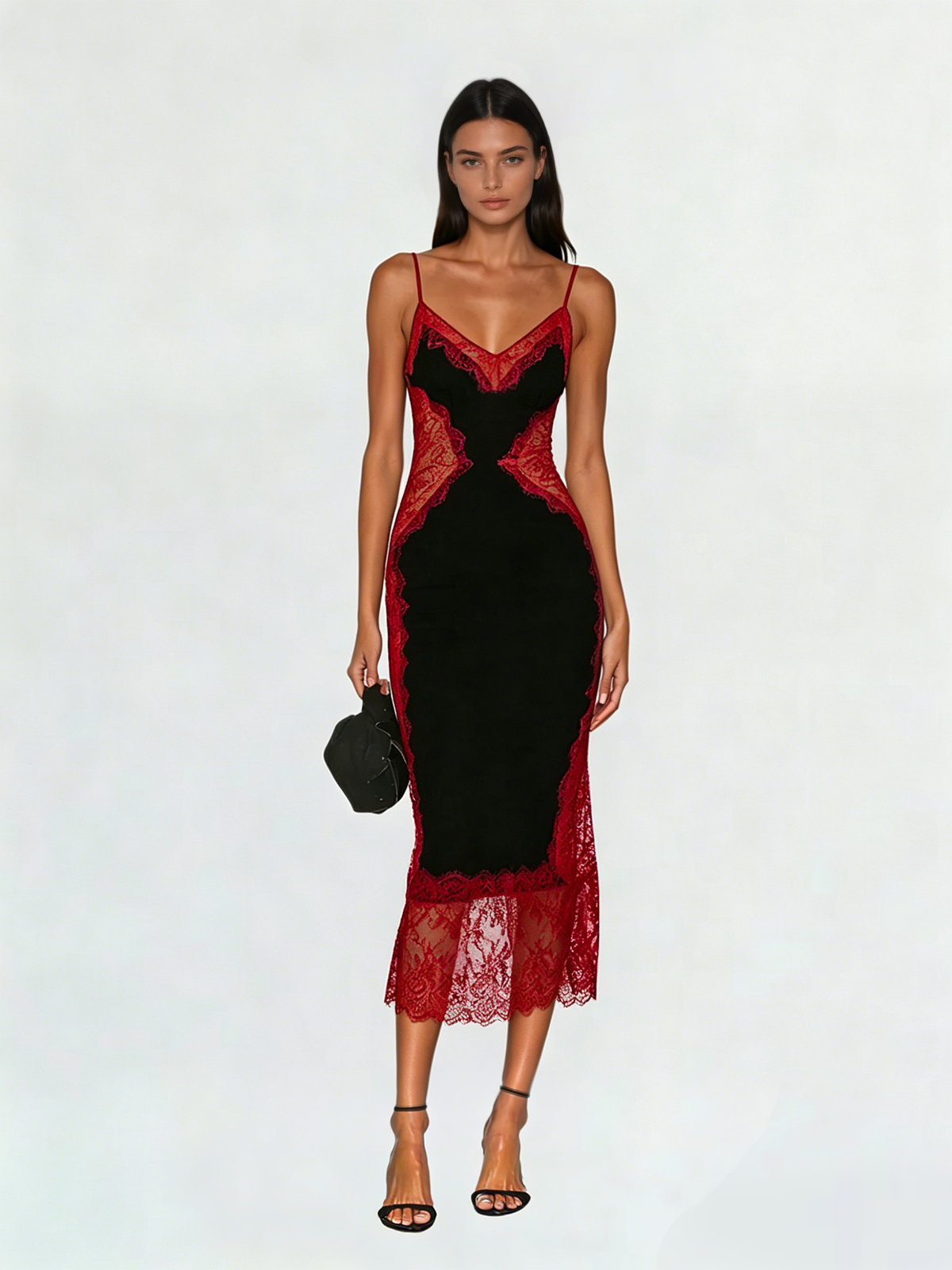 dark red lace midi dress Alexis NEW Randie 3/4 Sleeve Lace Midi Dress In Dark Red Size XS $594.00