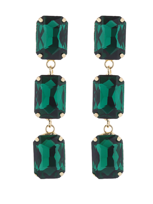 Alcott Crystal Gem Drap Earrings