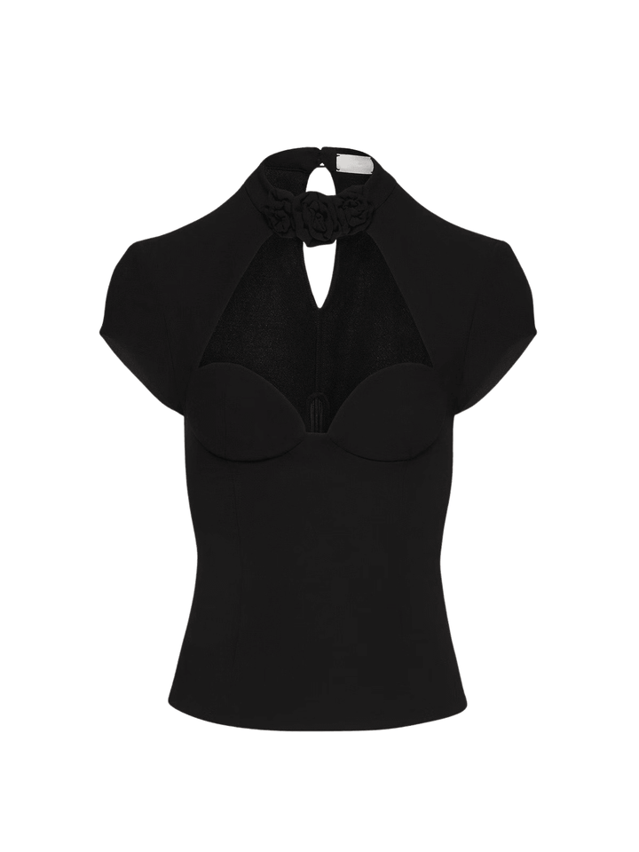 Shelly Flower Cutout Top - Mew Mews