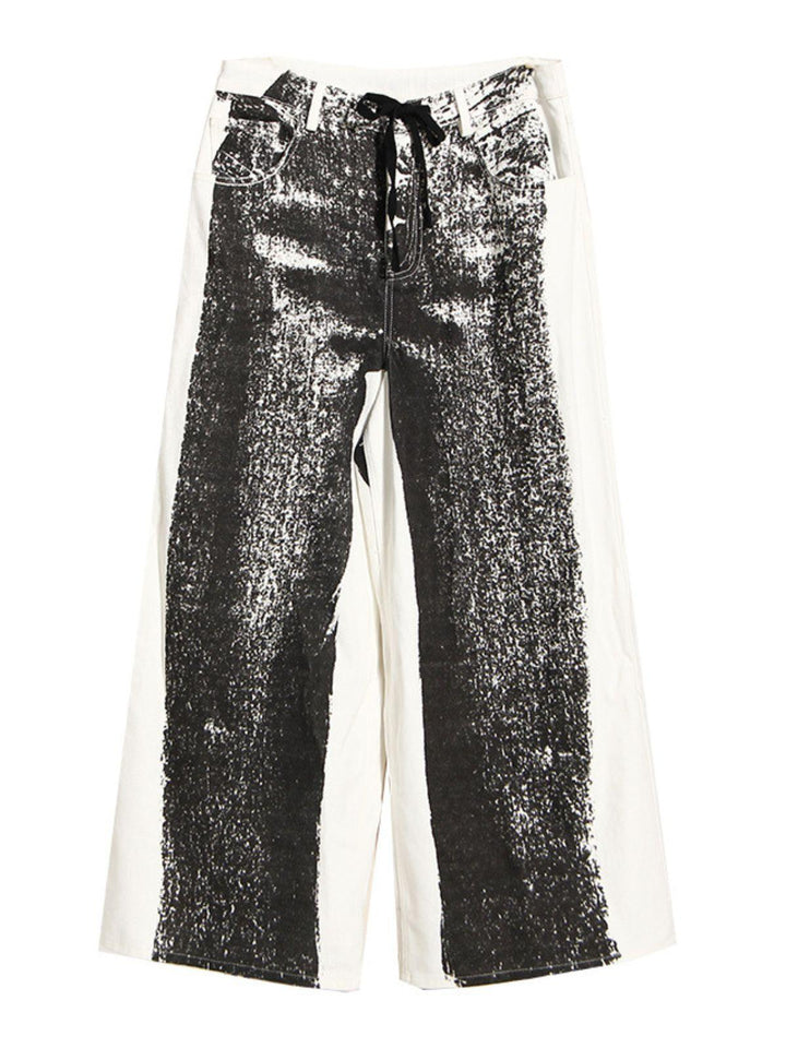 Anona Denim Pants In Black - Mew Mews