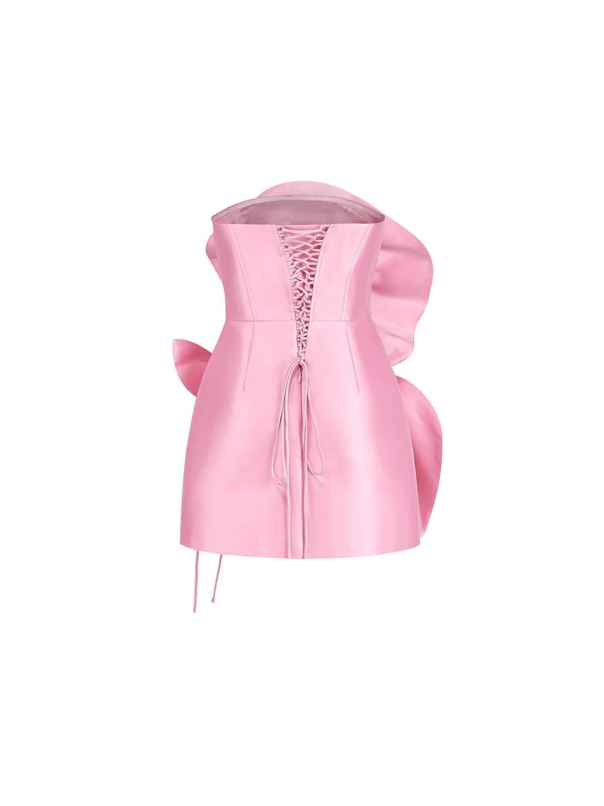 anwen strapless mini dress Anwen Strapless Flower Mini Dress In Pink – Mew Mews