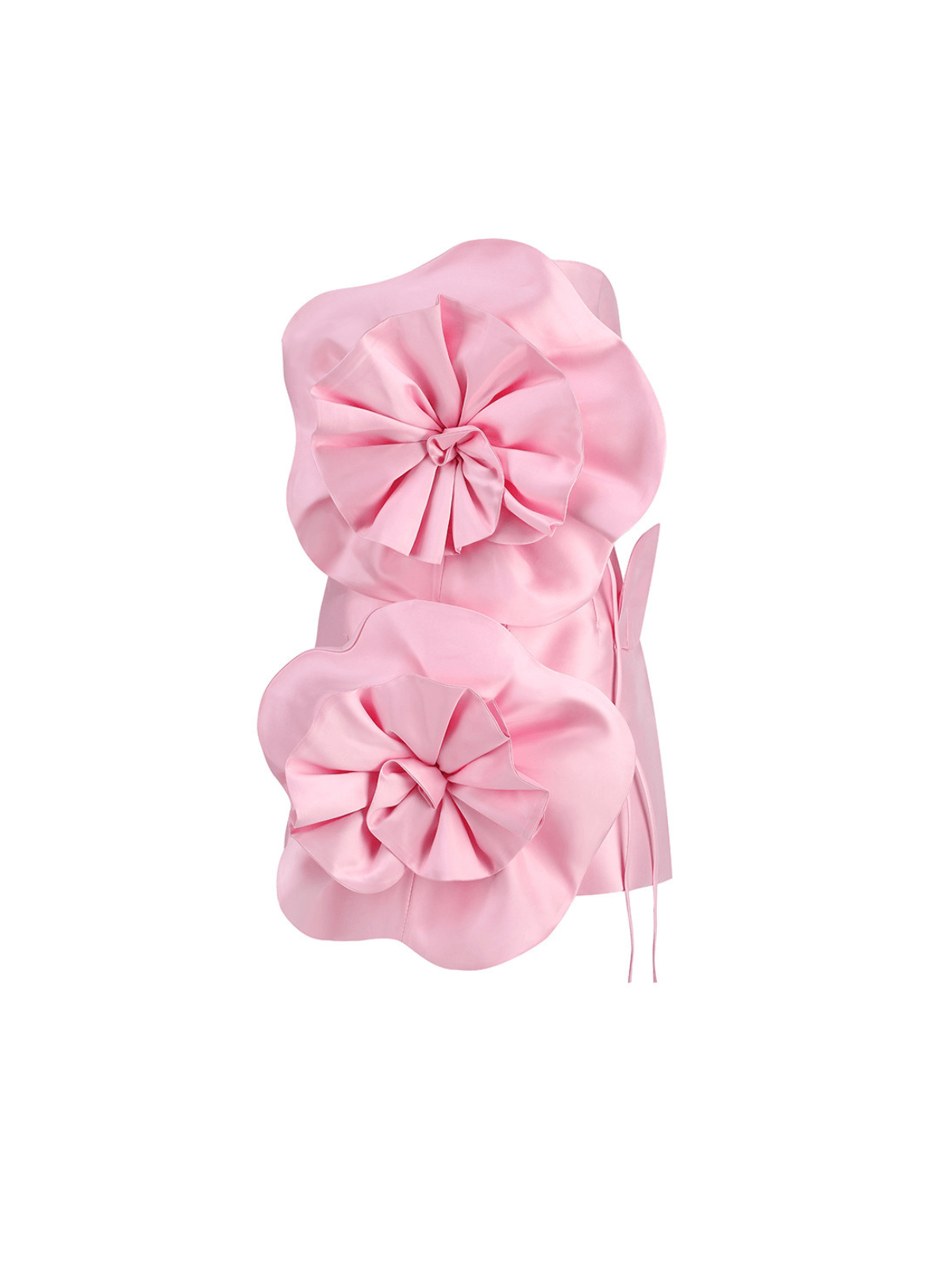 anwen strapless mini dress Anwen Strapless Flower Mini Dress In Pink – Mew Mews