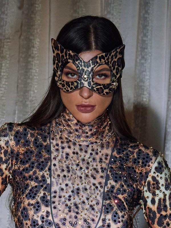 Ashur Leopard Cat Mask - Mew Mews