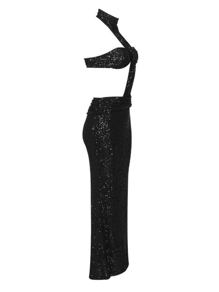 Becca Halterneck Sequin Maxi Dress - Mew Mews