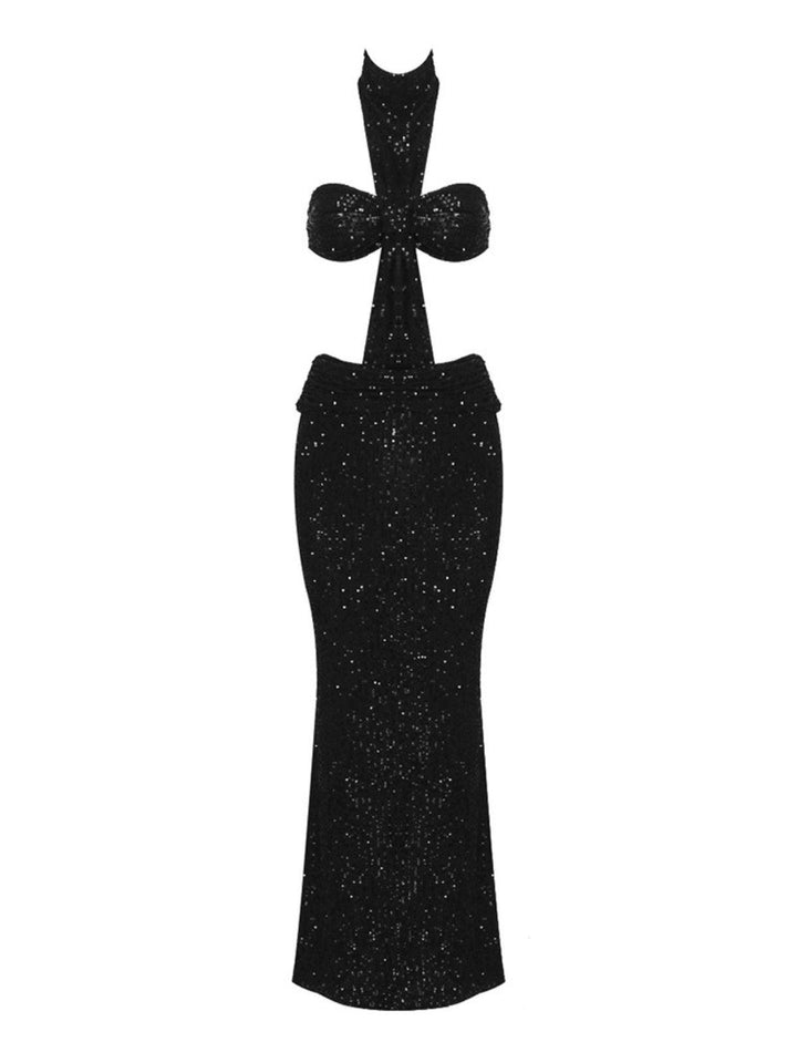 Becca Halterneck Sequin Maxi Dress - Mew Mews