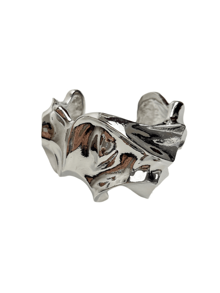 Boheme Metallic Ruched Bracelet - Mew Mews