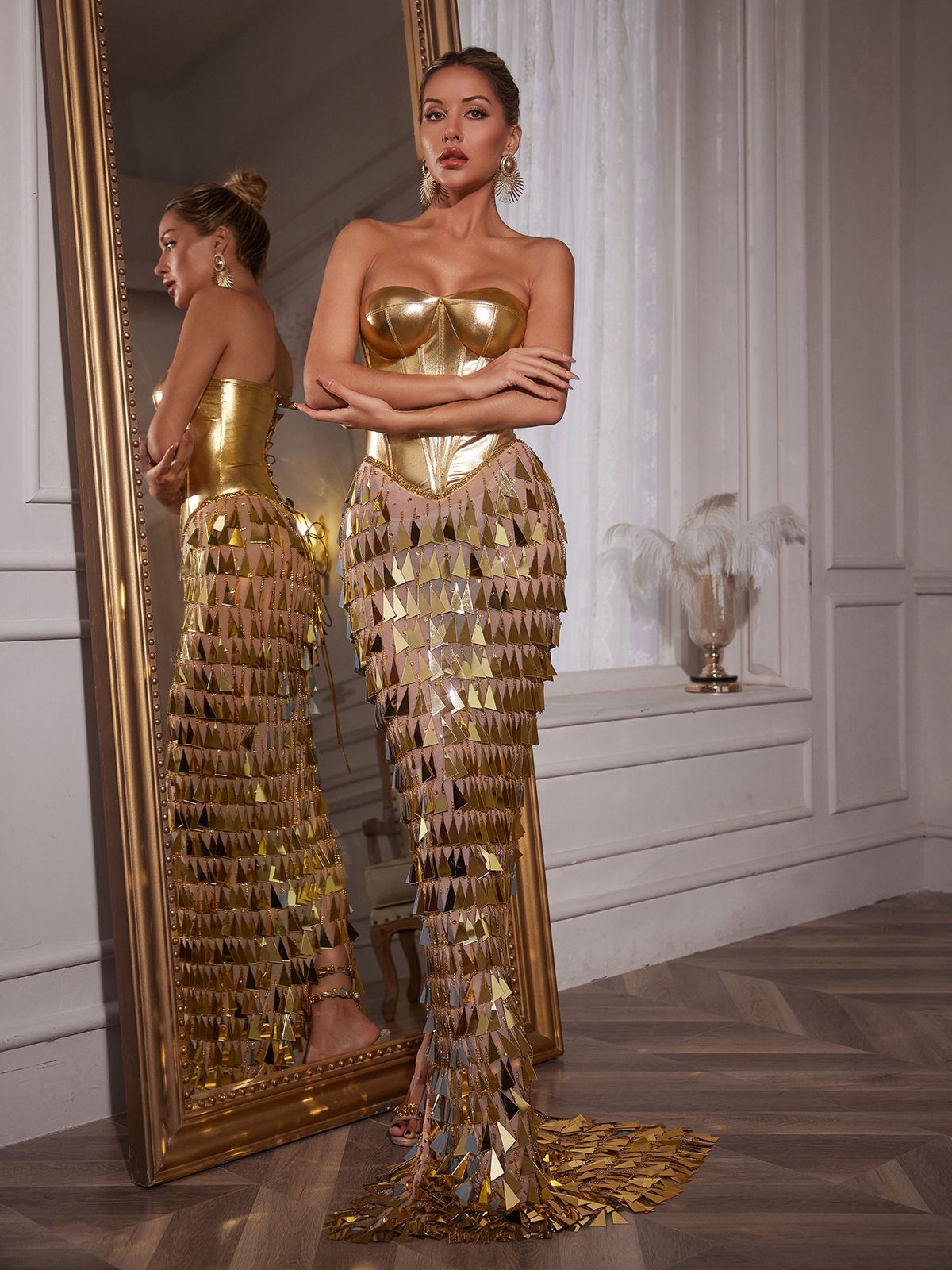 GOLD DRESSES Tagged "Corset" Mew Mews GOLD DRESSES Tagged "Corset" Mew Mews