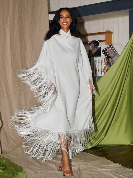 CeridwenCricrossFringeKaftanDr