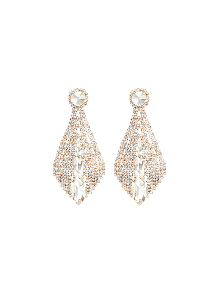 Cheryl Rhinestone Embellished Earrings - Mew Mews