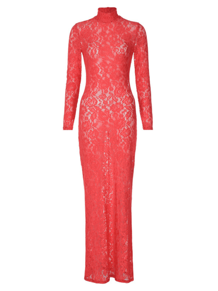 Damien Long Sleeve Lace Maxi Dress - Mew Mews