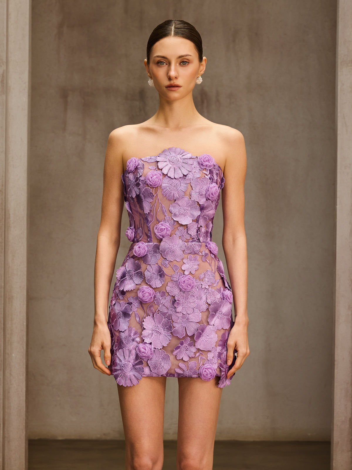 スーツ・フォーマル・ドレス Flower embroidery dress amail Embroidered Flower Dresses – Mew Mews