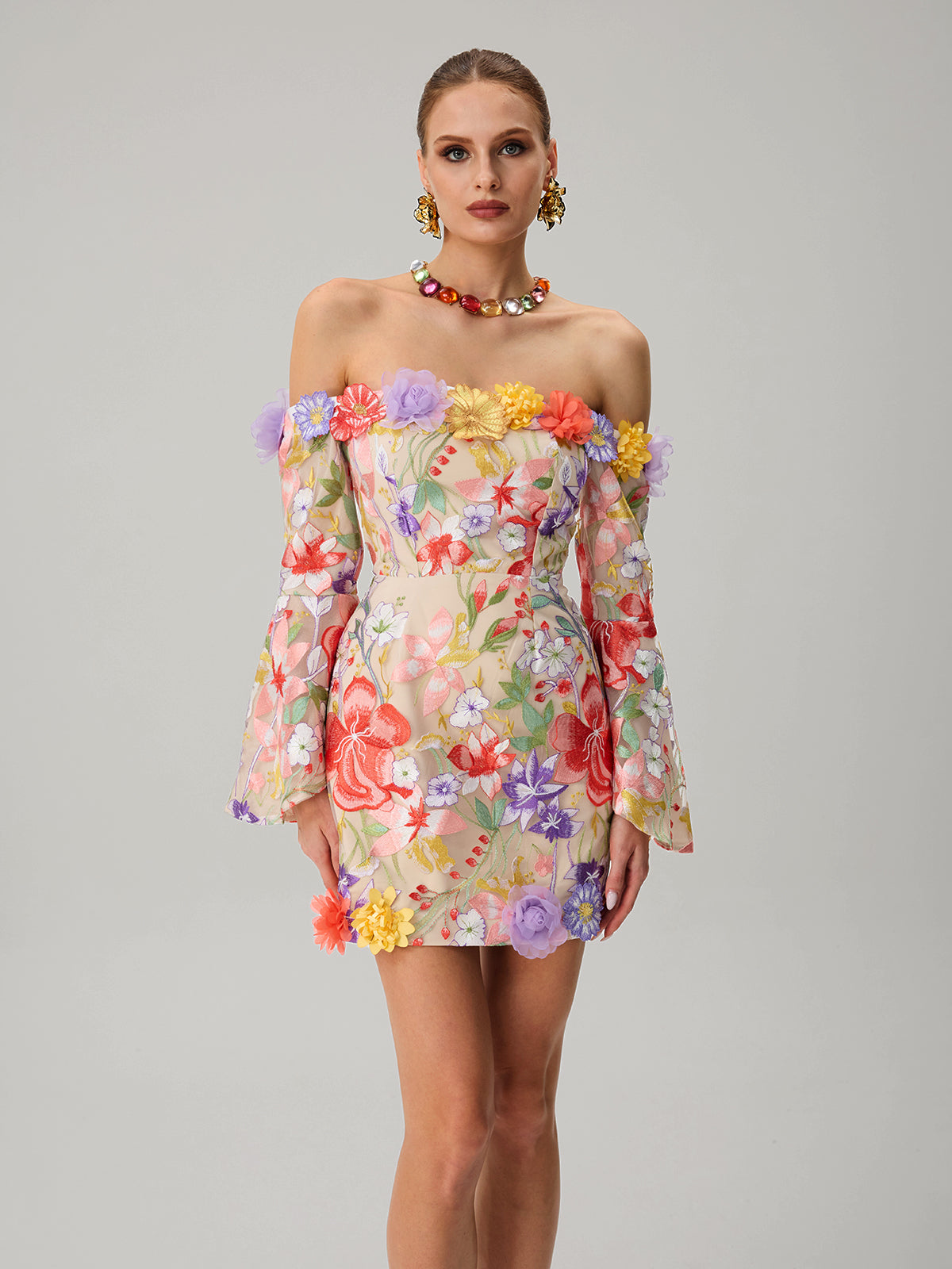 Embroidered Flower Dresses – Mew Mews