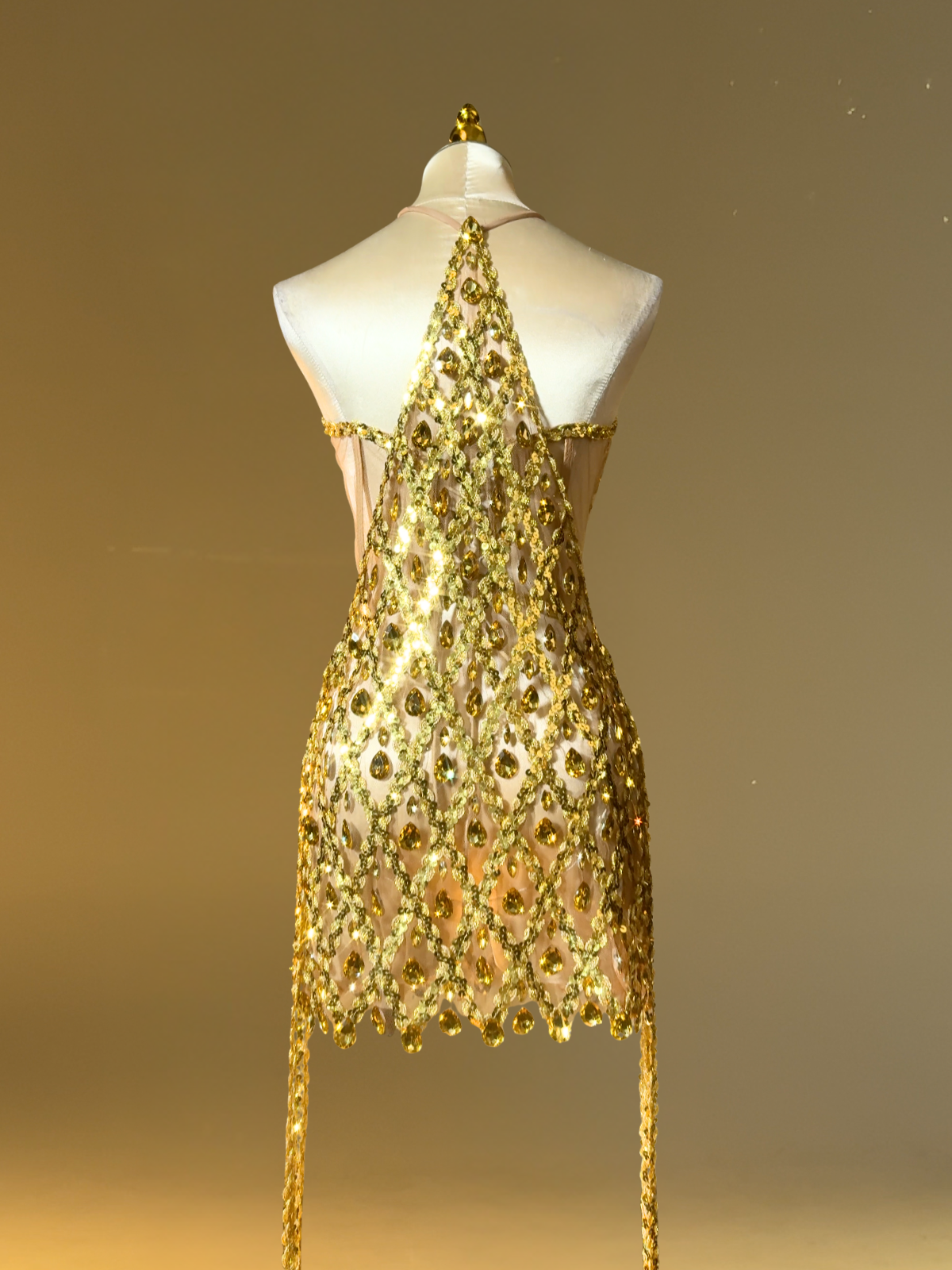 gold salsa dress Custom Size Gold Fringe Competition Latin Dance Dresses for Women Girl –  Moderndancedress.com main image 0