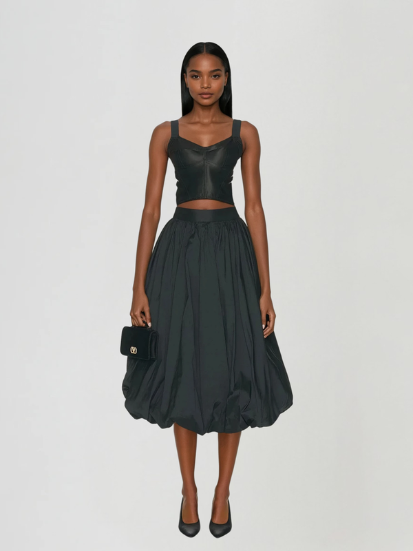 Dychrona Ruched Bubble Skirt