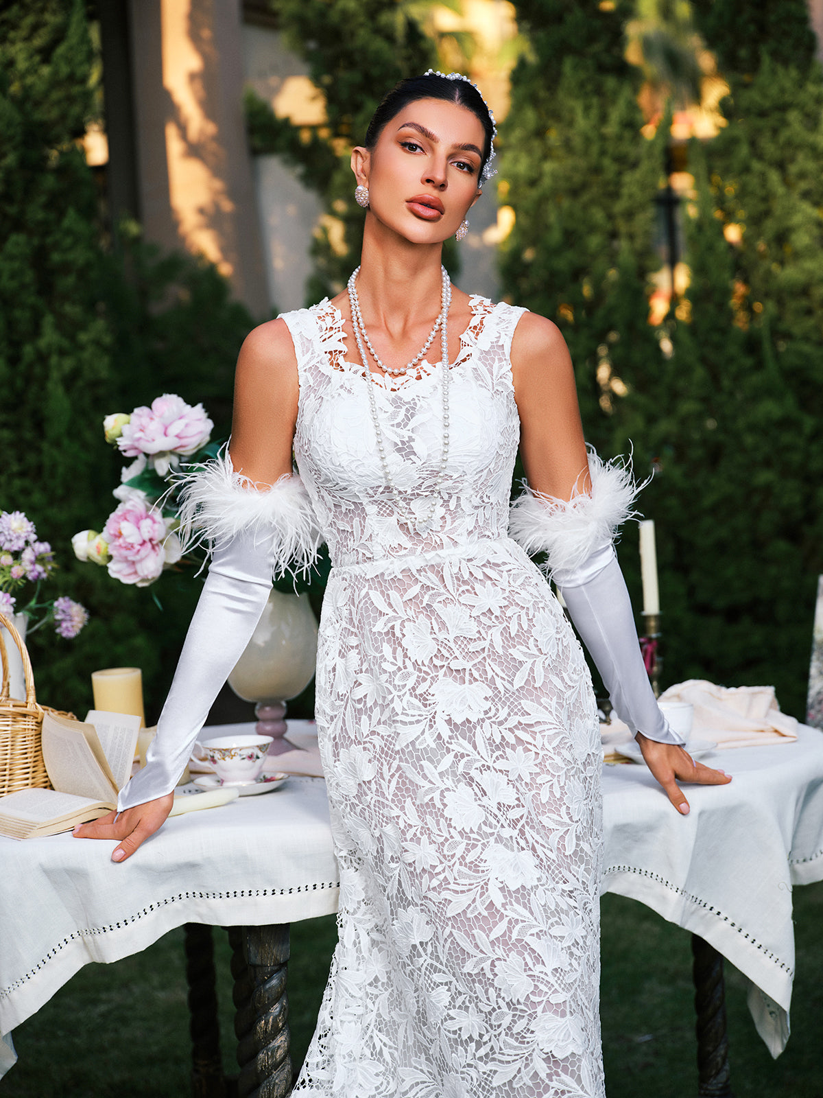 two piece maxi dress Theodora Formal Two Piece Dress