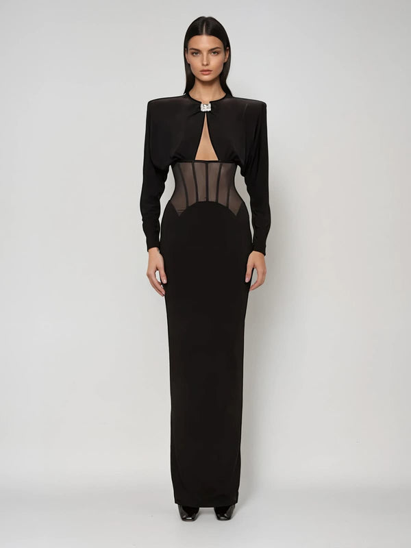 Eidola Cutout Split Maxi Dress