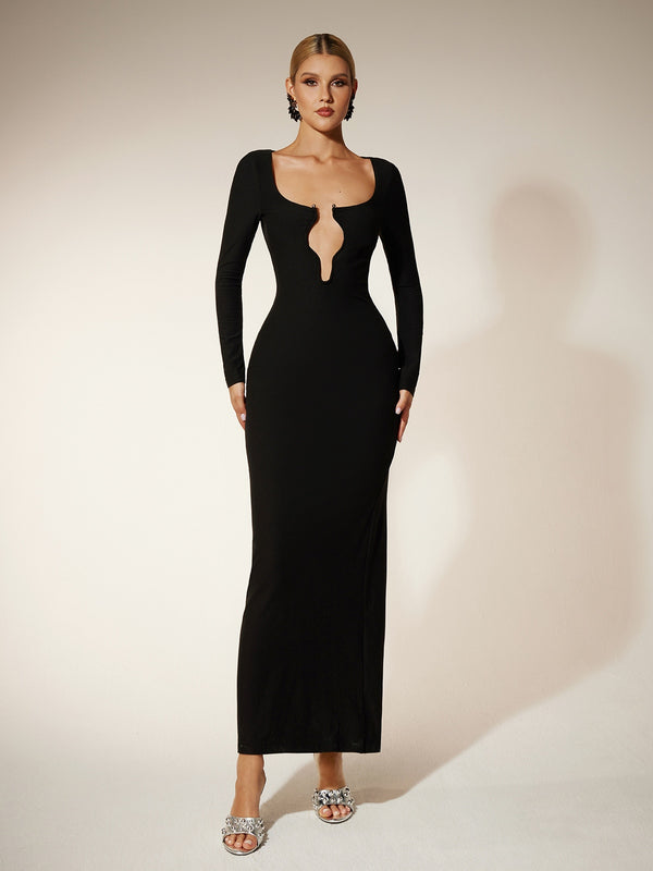 Eilir Long Sleeve Cutout Maxi Dress