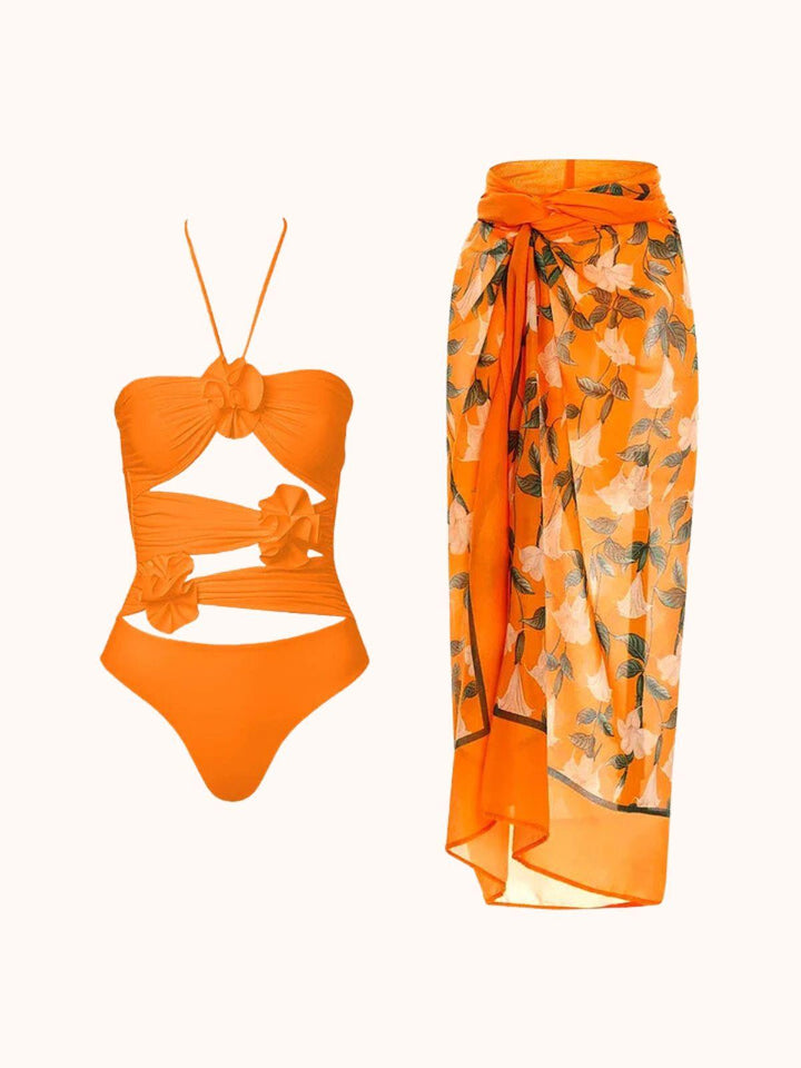 Eleven Halterneck Swimwear Two Piece Set - Mew Mews