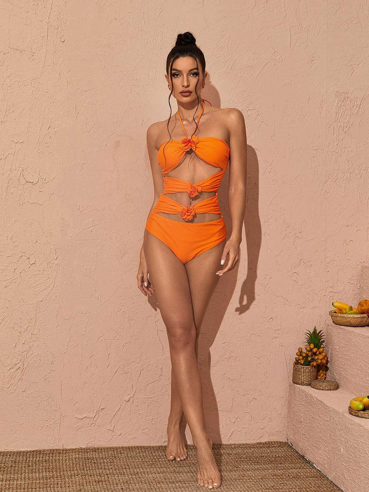 Eleven Halterneck Swimwear Two Piece Set - Mew Mews