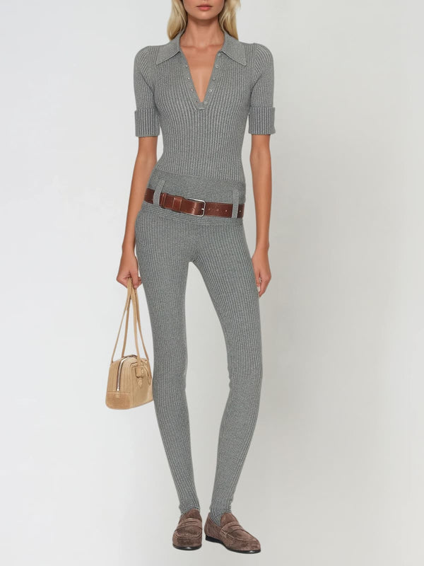 Emergia Knitted Pants Set