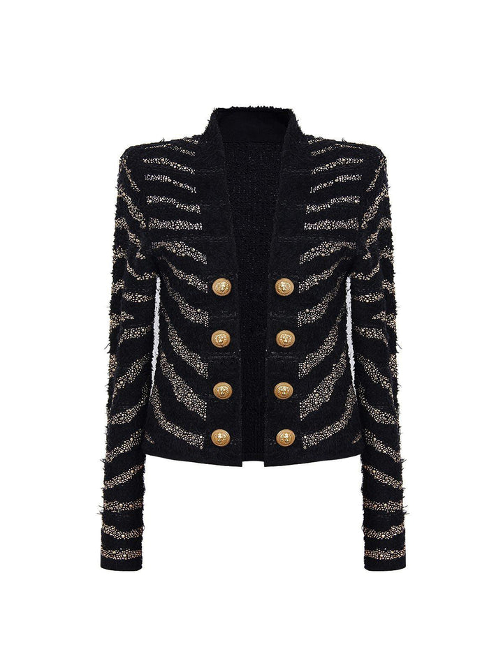 Enola Button Knitted Blazer - Mew Mews