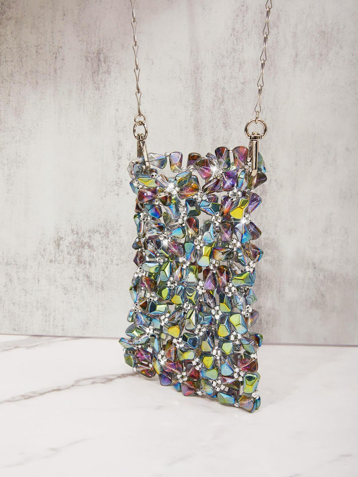 Erica Multi Crystal Cutout Bag - Mew Mews