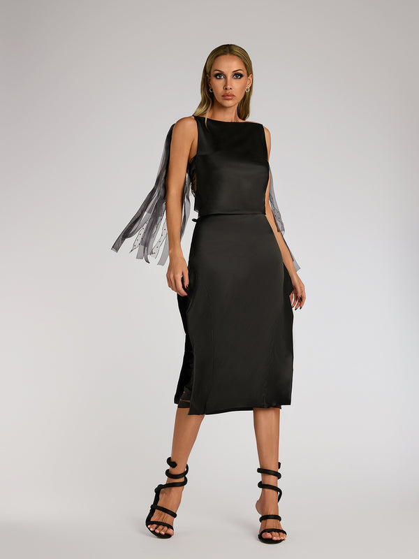 Faruq Spaghetti Ruffle Skirt Set