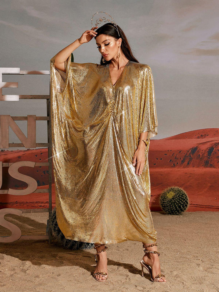 Fraser V Neck Chainmail Kaftan - Mew Mews