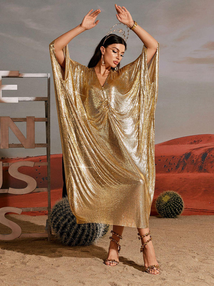 Fraser V Neck Chainmail Kaftan - Mew Mews