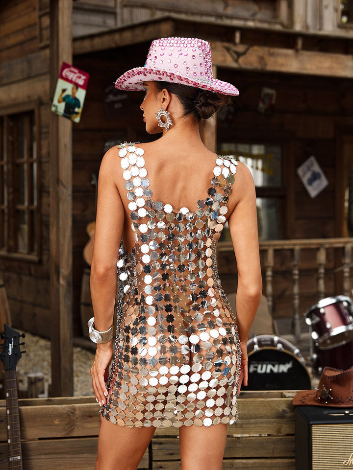 Mesh Dress Chainmail Silver Dress Irene Chainmail Mini Dress In Gold Parallel Mesh Dress Chainmail Silver Dress Irene Chainmail Mini Dress In Gold Parallel