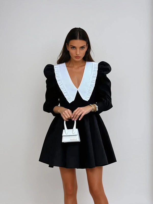 Gaussar Doll Collar Mini Dress