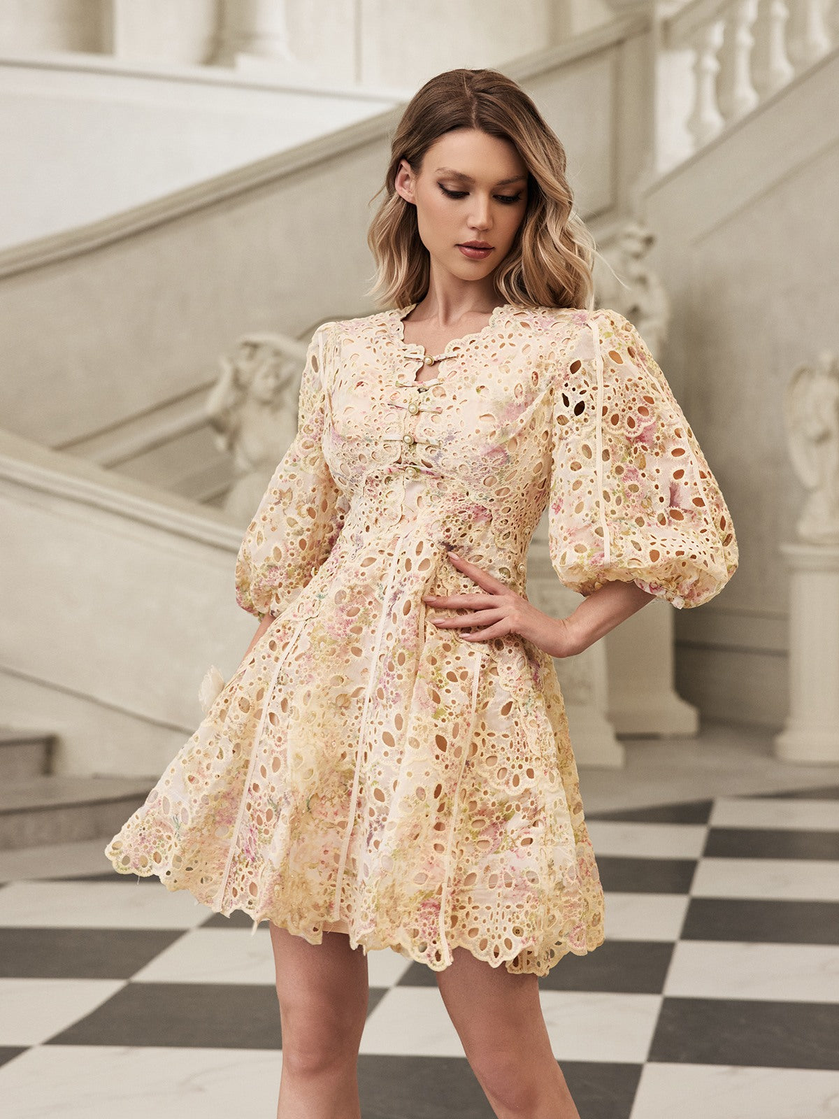 アトリエGG ReMAKE PUFF SLEEVE ベージュ アトリエGG ReMAKE PUFF