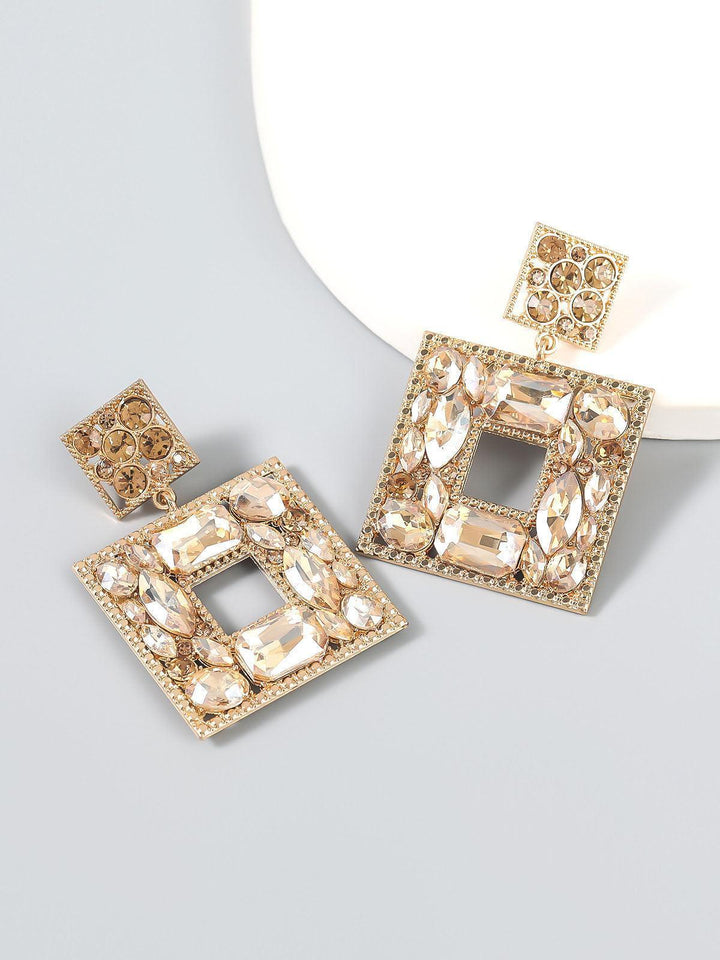 Gem Door Knocker Statement Earrings - Mew Mews