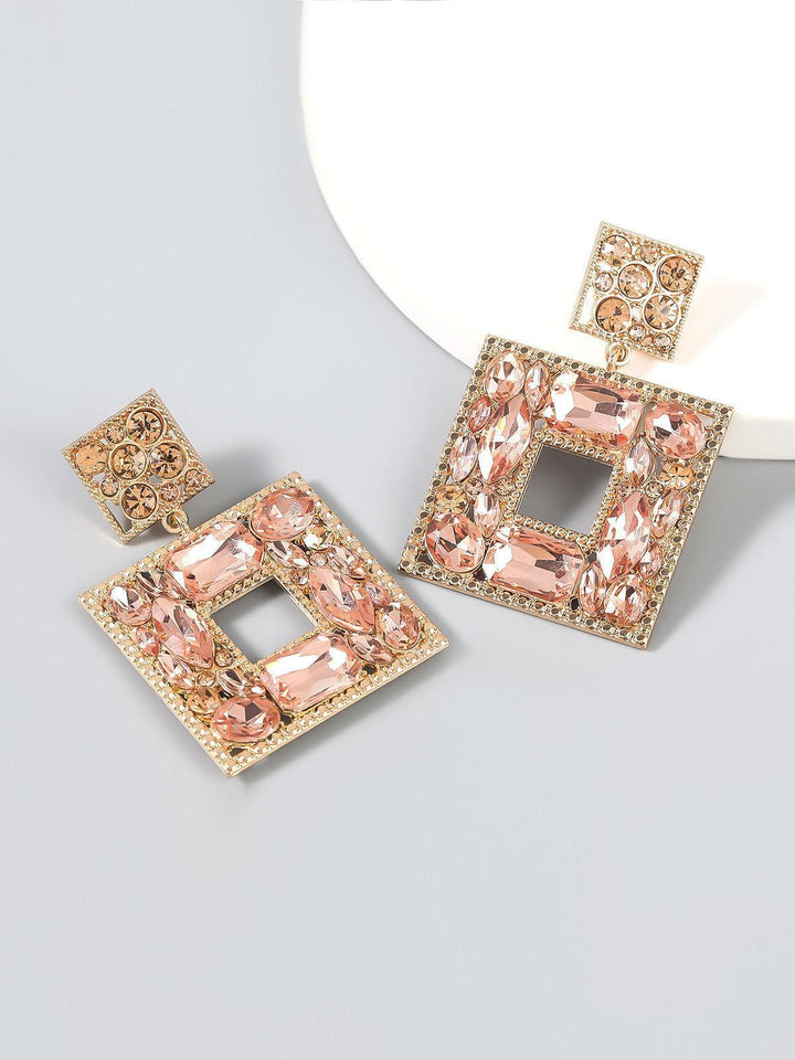 Gem Door Knocker Statement Earrings - Mew Mews