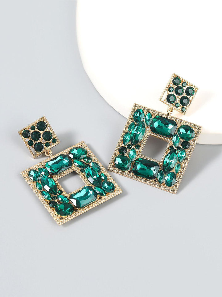 Gem Door Knocker Statement Earrings - Mew Mews