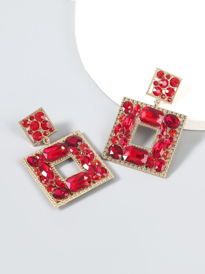 Gem Door Knocker Statement Earrings - Mew Mews