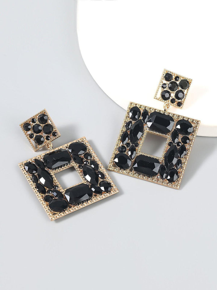 Gem Door Knocker Statement Earrings - Mew Mews