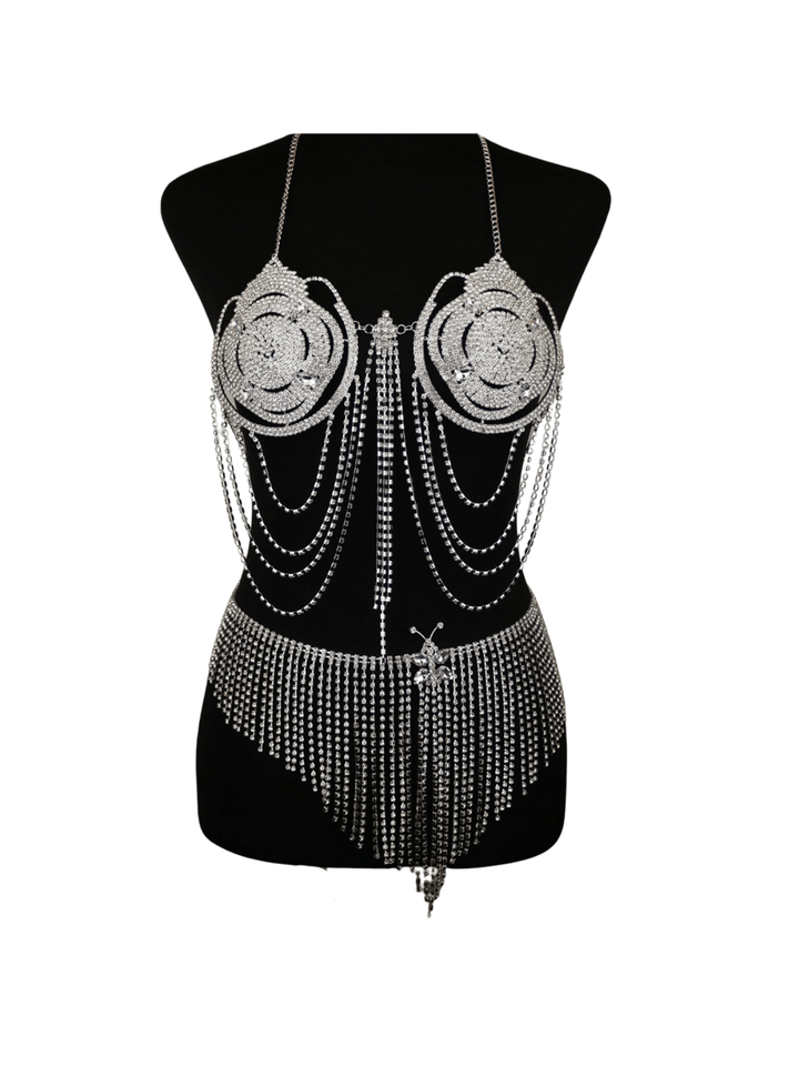 Gemini Butterfly Crystal Fringe Set - Mew Mews