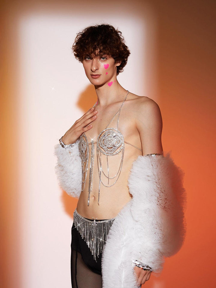 Gemini Butterfly Crystal Fringe Set - Mew Mews