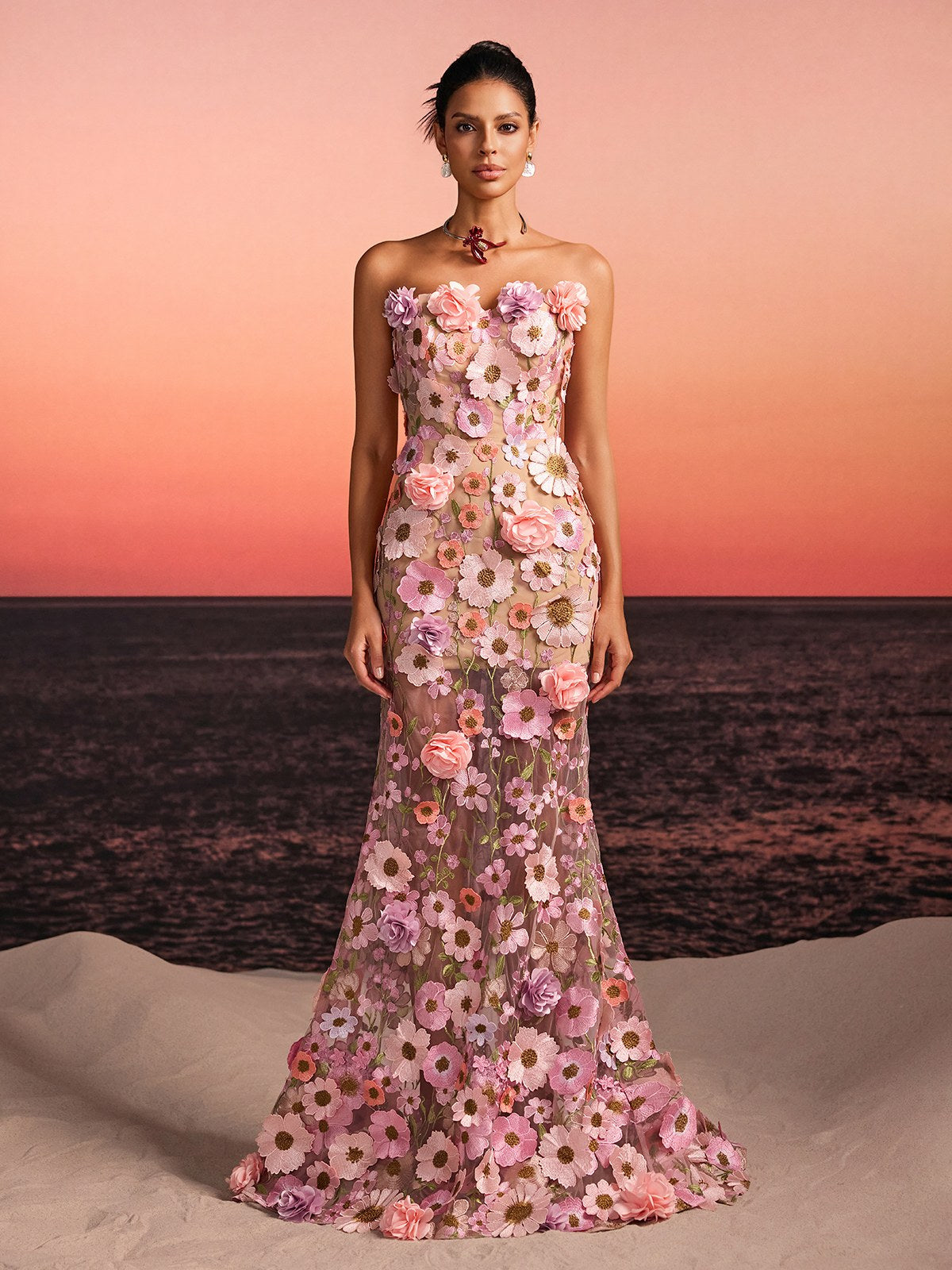 Embroidered Flower Dresses Mew Mews Embroidered Flower Dresses Mew Mews