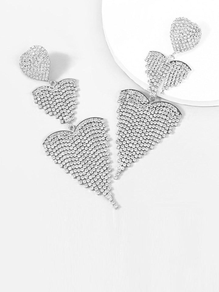 Hazel Heart Tassel Drop Earrings - Mew Mews