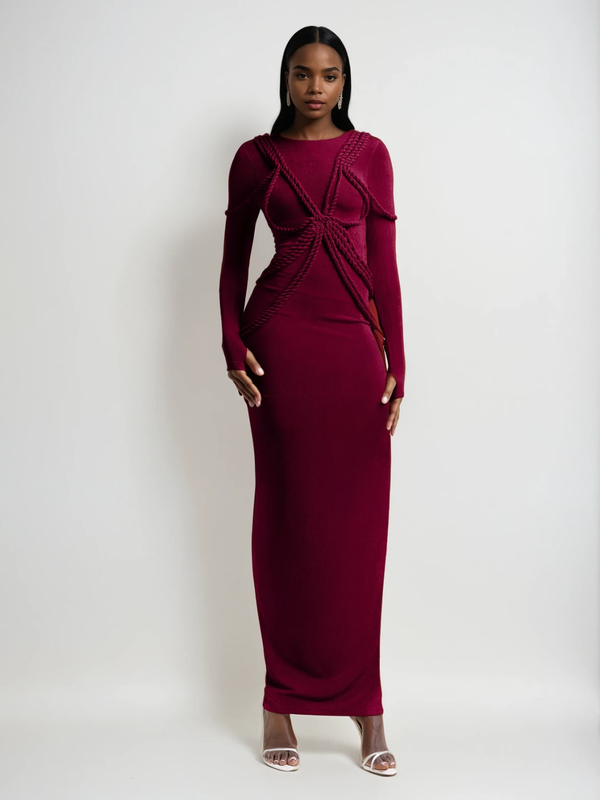 Jayashri Long Sleeve Maxi Dress