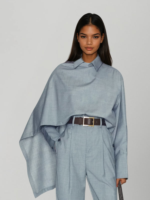 Jaydel Collar Asymmetric Top