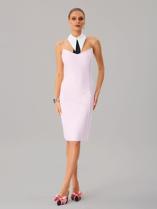Jitterflux Sleeveless Bandage Midi Dress