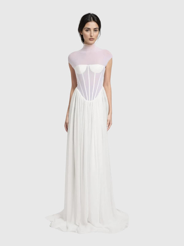 Karam Sleeveless Corset Maxi Dress