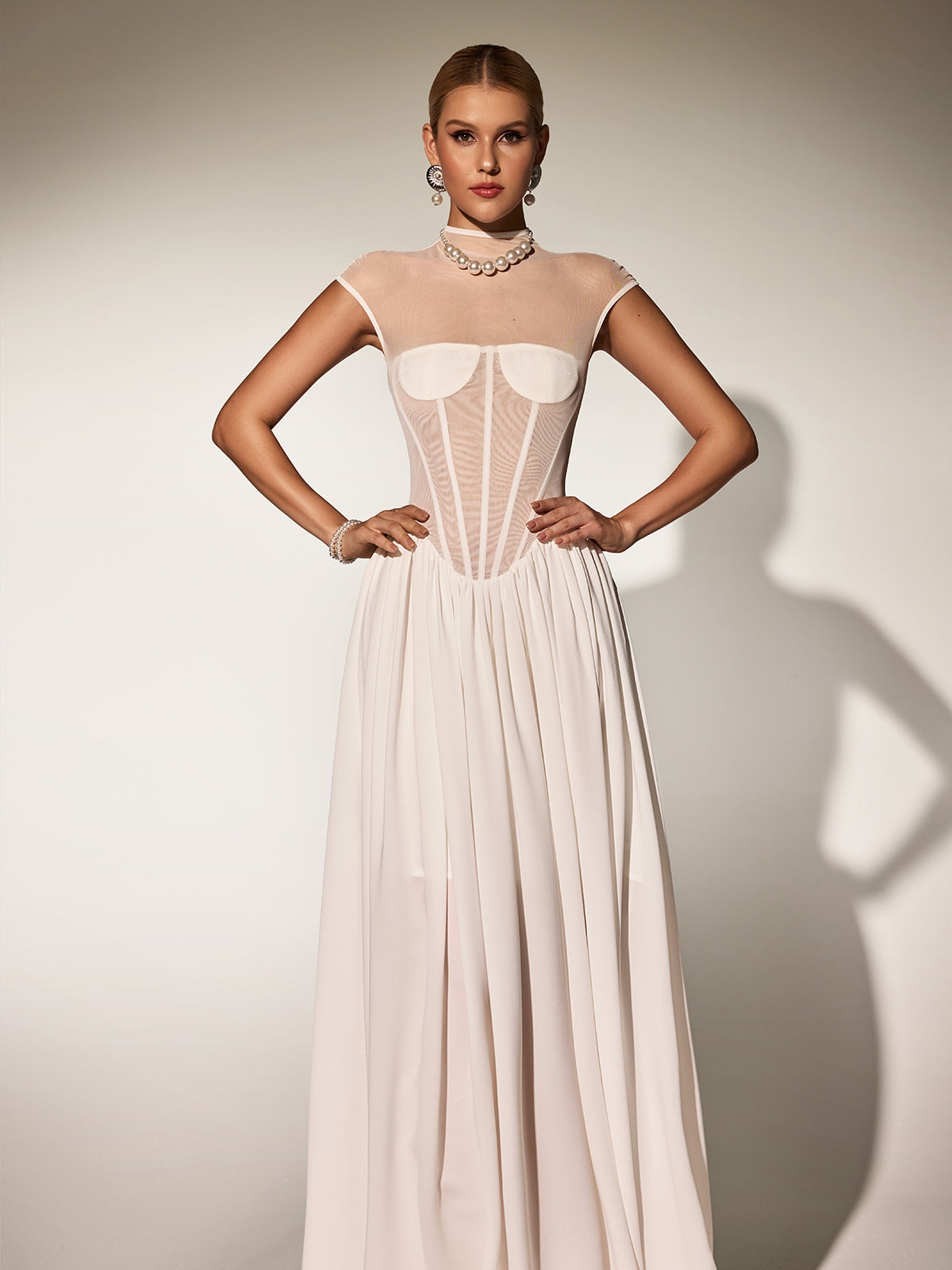 Karam Sleeveless Corset Maxi Dress