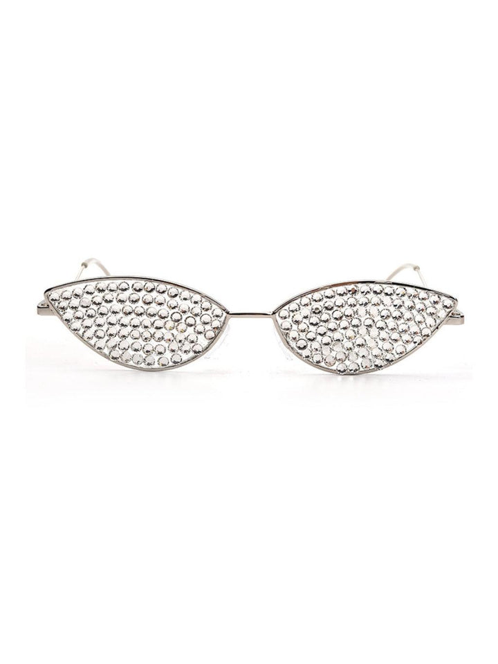 Katy Crystal Cat Eye Frame Glasses - Mew Mews