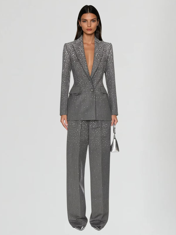 Kepleron Rhinestone Blazer Set